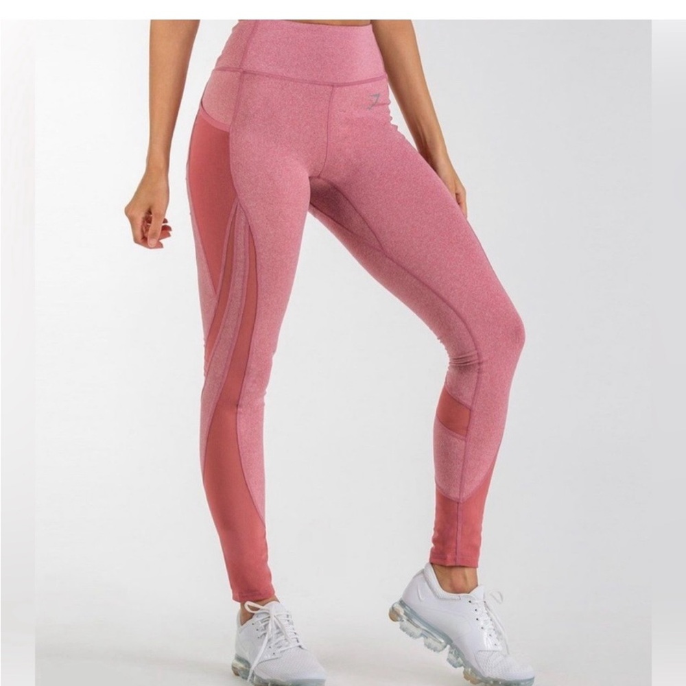 Gymshark Sleek Sculpture Leggings 2.0, size XS, dusty pink,